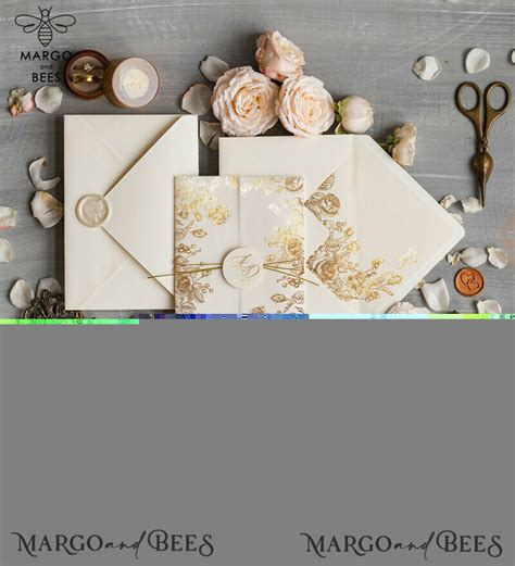 “golden Glamour A Luxurious Boho Wedding Invitation Suite” Blog Margoandbees