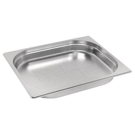 Bac Gastro Inox Perforé GN 1 2 40 mm Vogue Cdiscount Maison