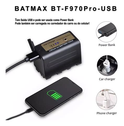 Bateria Batmax Np F Usb Mah P Monitor Feelworld Mercado Livre