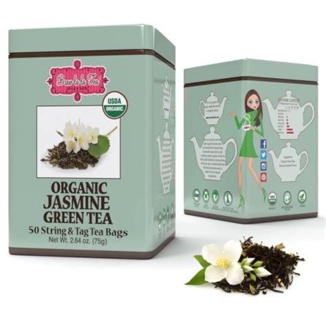 Herbata Brew La La Organic Jasmine Green Tea 50x1 5g W Puszce Organiczna Zielona Jaśminowa