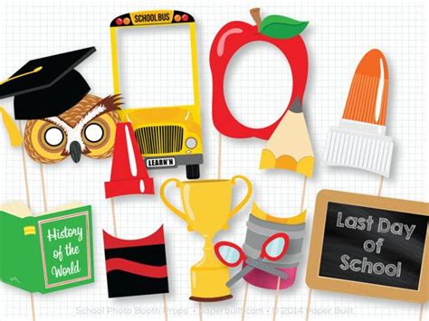 Back To School Photo Booth Props First Day Photobooth Props Teacher