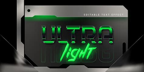 Premium Vector Futuristic Text Effect Mockup