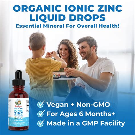 MaryRuth Organics Ionic Zinc Liquid Drops For Immune Support