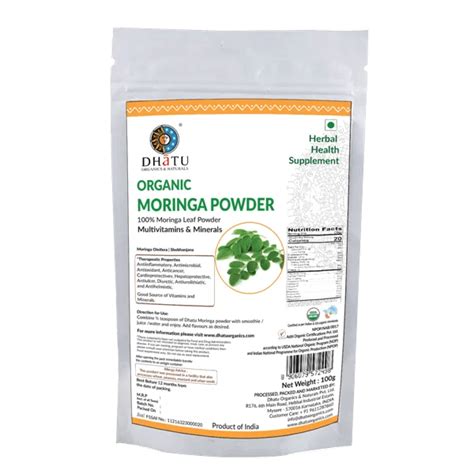 Organic Moringa Powder 100g