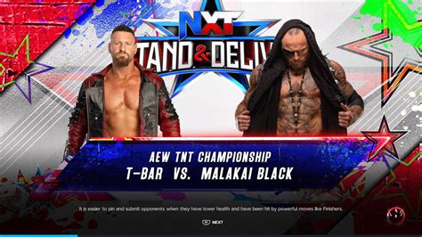 Wwe K Tnt Championship Extreme Rules T Bar Vs Malakai Black Youtube