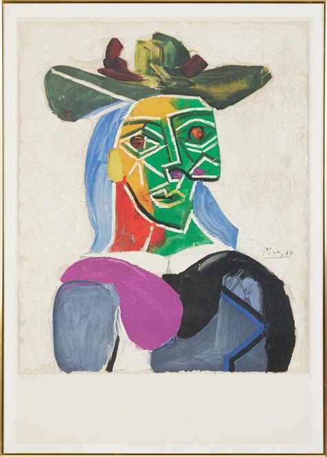 Pablo Picasso Efter Dora Maar Litografi Henri Deschamps Lith