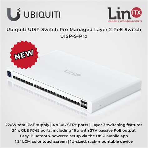 Ubiquiti UISP S Pro Managed Layer 2 PoE Switch Overview LinITX Blog