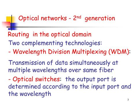 PPT - Optical networks: Basics of WDM PowerPoint Presentation, free ...