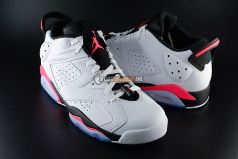 Air Jordan 6 Low White Infrared 23 Black Sneaker Bar Detroit