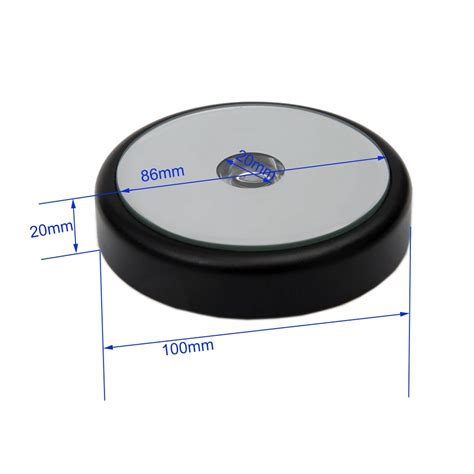 Boshi Matt Black Plastic Battery Operated Led Light Round Base With