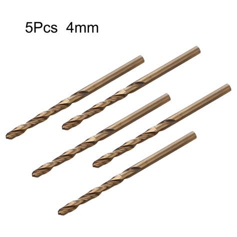 5PCS M35 Cobalt Metric Drill Bits for Hardened Stainless Steel / Metal