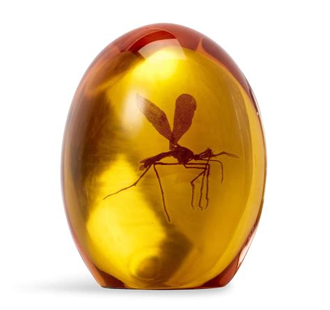 Jurassic Park Mosquito In Amber Resin Prop Replica Official Jurassic Park Collectible Paper