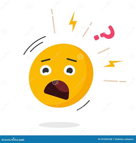 Face Scared Fear Icon Smile Emoticon Vector Graphic Shock Panic Pain