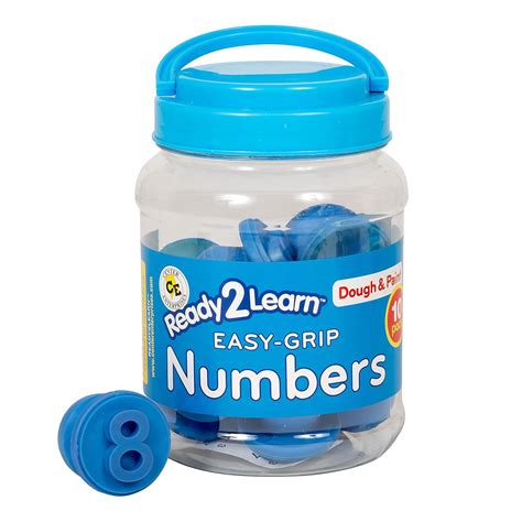 Amazon Ready Learn Easy Grip Dough And Paint Stampers Numbers