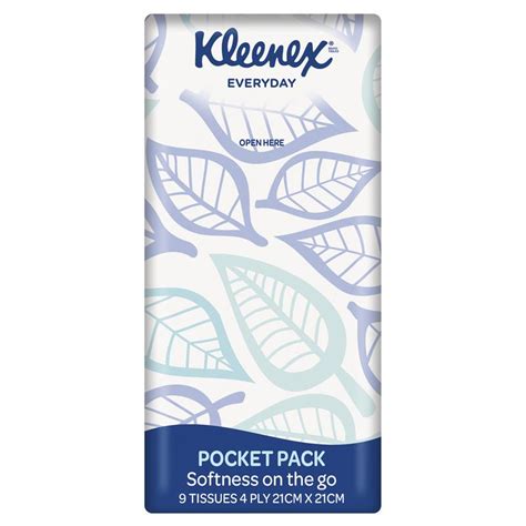 Buy Kleenex Facial Tissues Pocket Ultra Soft Pack Online At Chemist