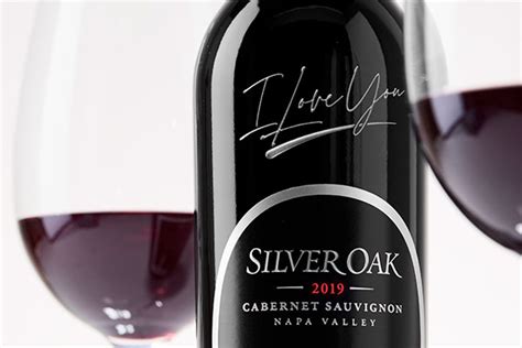 I Love You Etched Napa Valley Gift Shipping Included Silver Oak