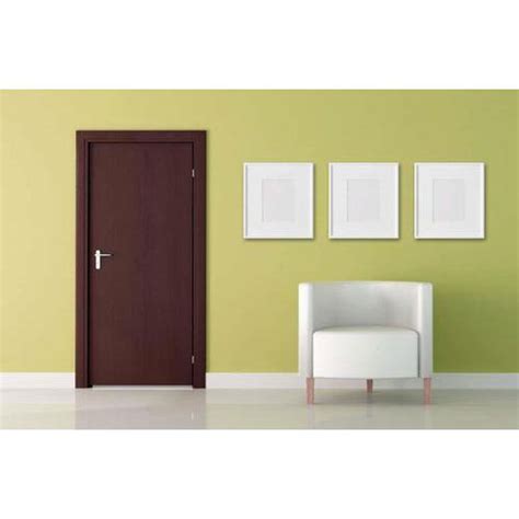 Brown Wood Laminated Flush Door For Home Size Dimension Standard At