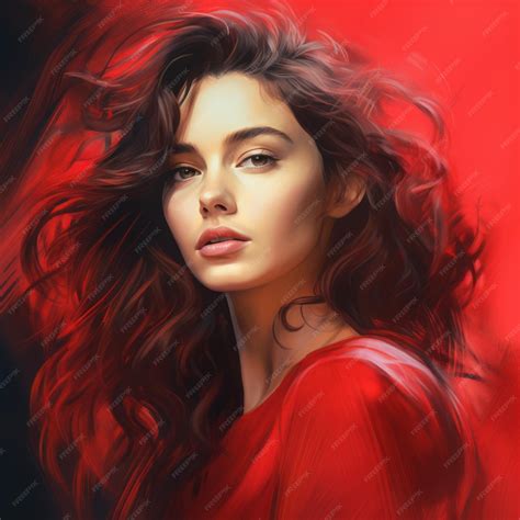 Premium Ai Image Digital Painting Of Beautiful Woman