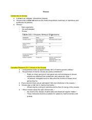 Chapter 33 Notes Pdf Viruses Introduction To Viruses A Virus Is An