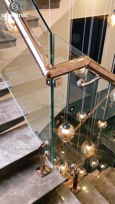 Stainless Steel Rose Gold Glass Railing Artofit