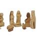 Olive Wood Nativity Figures Cow Donkey Camel Hand Carved Scene