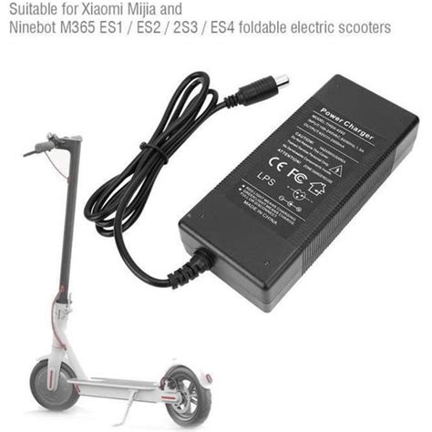 Chargeur De Batterie Adaptateur De Trottinette Scooter Lectrique V