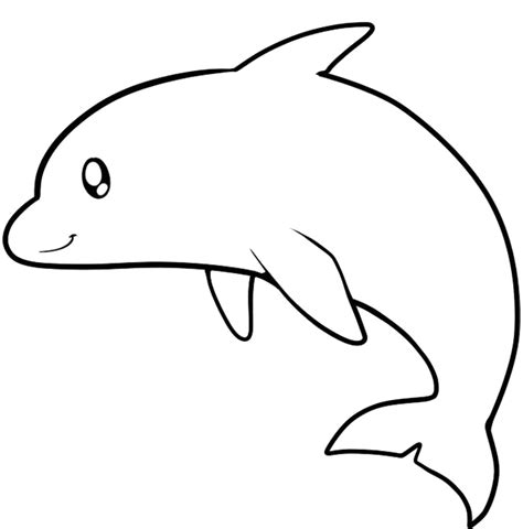 Line Drawing Of Dolphin - Cliparts.co