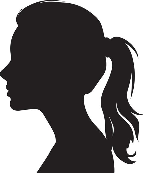 Woman profile vector silhouette 3 34213691 Vector Art at Vecteezy