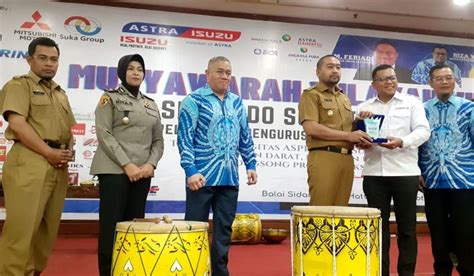 Wagub Sumbar Audy Joinaldy Membuka Muswil VI ASPERINDO Sumbar