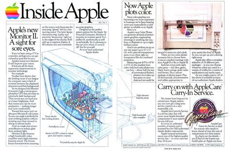 Publicité Inside Apple Et Lécran Pour Apple Ii Les Trésors De L