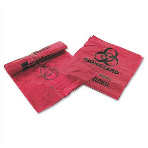 Medegen Mhms Infectious Waste Red Disposal Bags 3 Gal 14 Width X