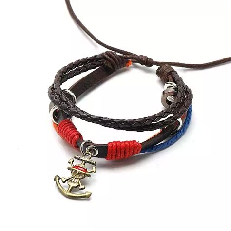 Pulsera De Colores One Piece Estilo Ancla Epik Mundo Geek