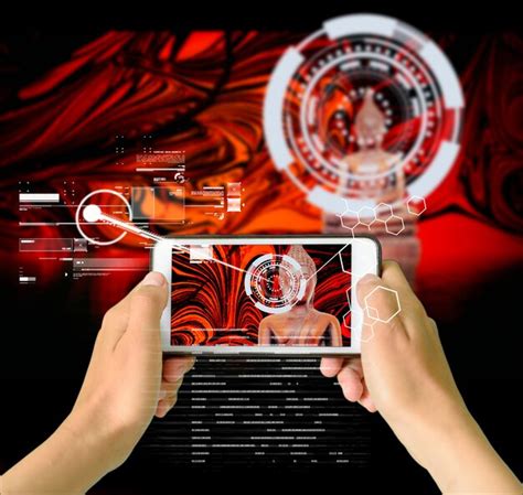 premium photo augmented reality device  digital art overlay