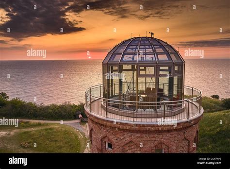 Drone View Of Lighthouses In Sunset From Northern Part Of Island Of