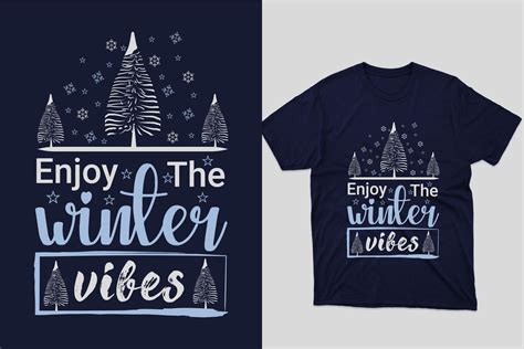 Enjoy The Winter Vibes T Shirt Design Graphic By Masum Bhuiyan