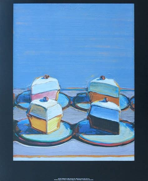 Wayne Thiebaud Exhibition Poster Meringue Mix Cakes Pop Art Museum