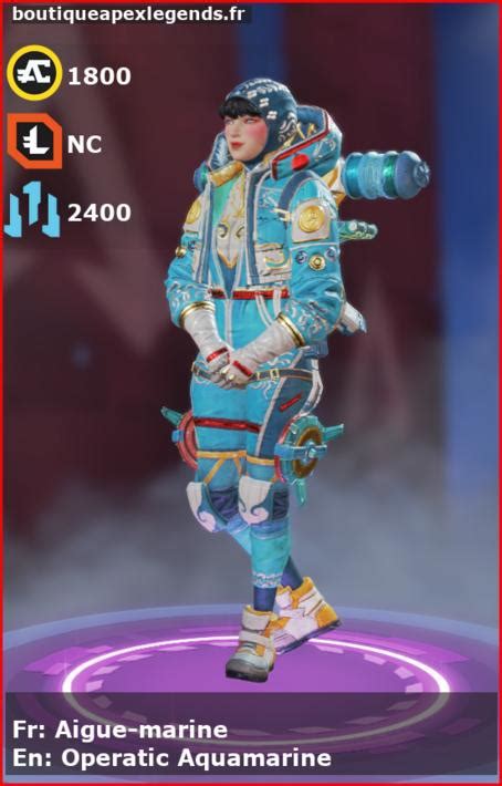 Skin Aigue Marine Wattson Boutique Apex Legends