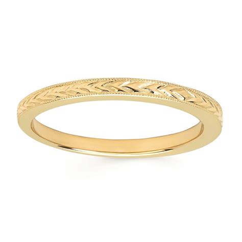 Engraved Gold Band Wimmers Diamonds Wimmers Diamonds