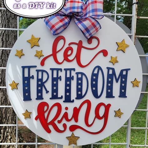 July 4th Door Hanger Etsy