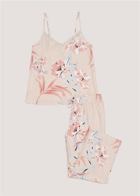 Pink Floral Cami Pyjama Set Matalan