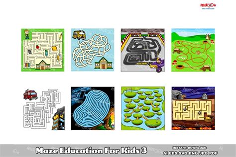 Maze Game Education Pages For Kids 3