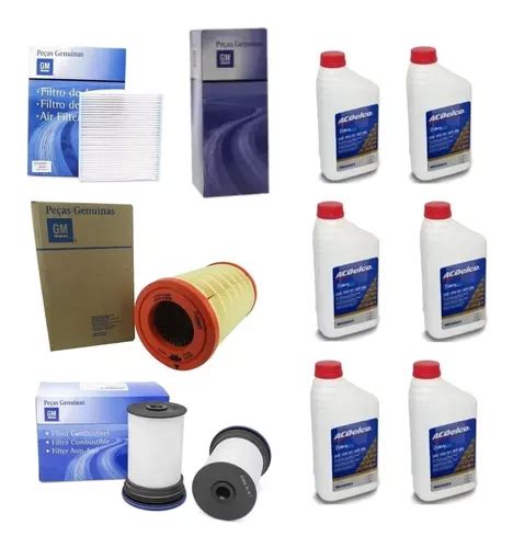 Kit Revisão Oleo 5w30 Dexos 2 E Filtros S10 Diesel Nova Parcelamento