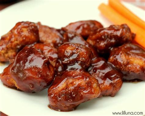 Boneless BBQ Wings Recipe Bbq Wings Recipe Honey Bbq Honey Bbq