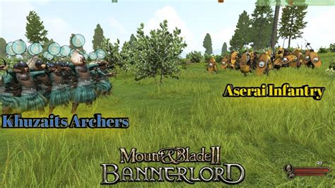 Khuzaits Acher Vs Aserai Infantry Mount And Blade Ii Bannerlord