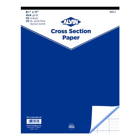 Buy Cross Section 4x4 Grid 50 Sheet Pad 8 5 X 11