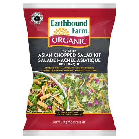 Earthbound Farm Organic Asian Chopped Salad Kit 755 Oz Delivery Or Pickup Near Me Instacart