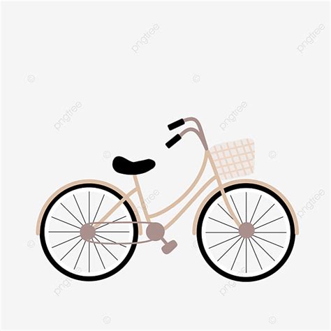 Brown Bicycle Clipart Hd PNG, Bicycle Aesthetic Brown 2, Lovers, View ...