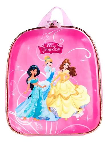 Mochila Escolar Princesas Disney D Maxtoy Al A Lancheira Cor Rosa