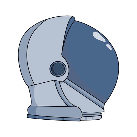 Capacete Espacial Terno Astronauta Equipamento Vista Lateral Png