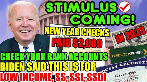 IRS CONFIRMED DELIVERY DATES GET YOUR 2000 STIMULUS CHECK ON FEB 5TH